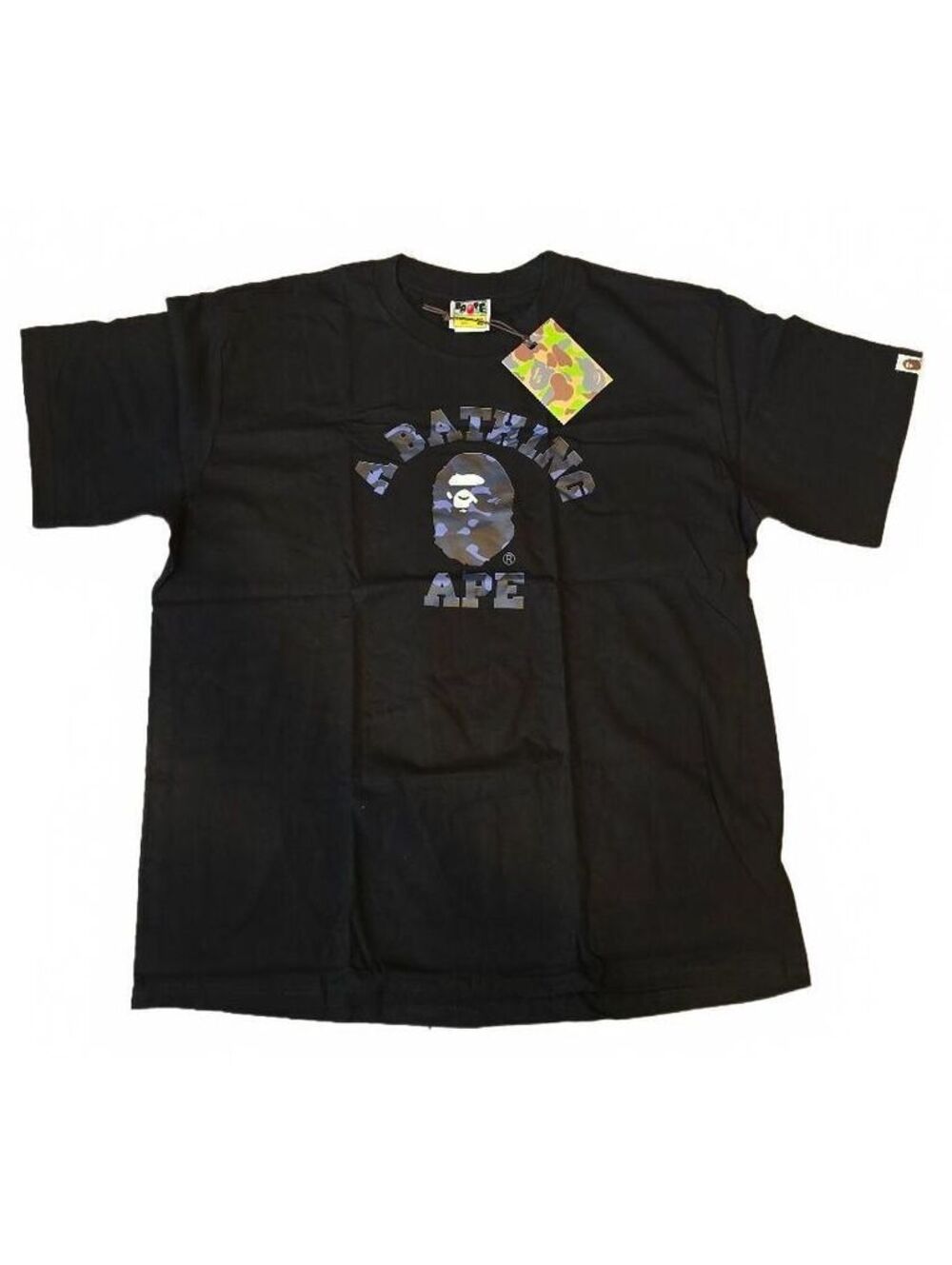 A Bathing Ape Black Graphic Logo T-Shirt Size Large Mens